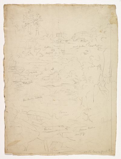 Von der Spitze der Kaaterskill Falls, 1826 von Thomas Cole
